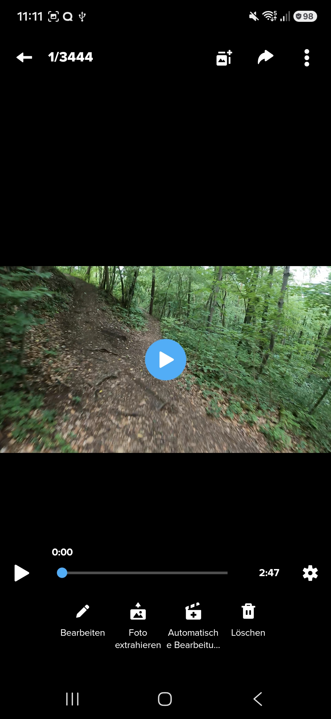 GoPro Quik video playback screen